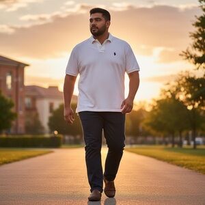 Polo Ralph Lauren 2XB White Classic Fit Polo Shirt Blue Pony Logo